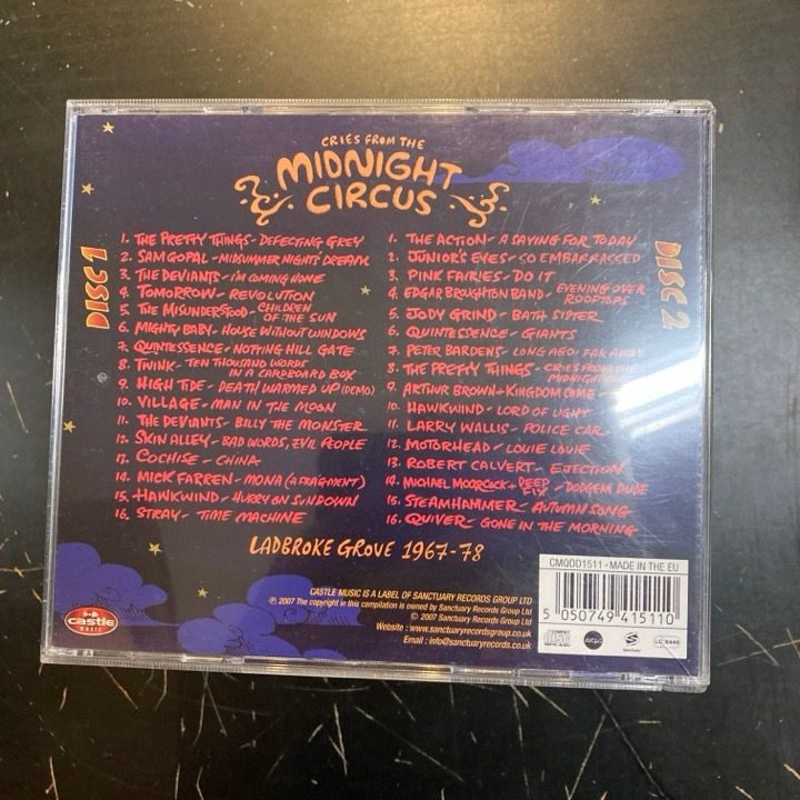 V/A - Cries From The Midnight Circus (Ladbroke Grove 1967-78) 2CD (VG+/VG+)